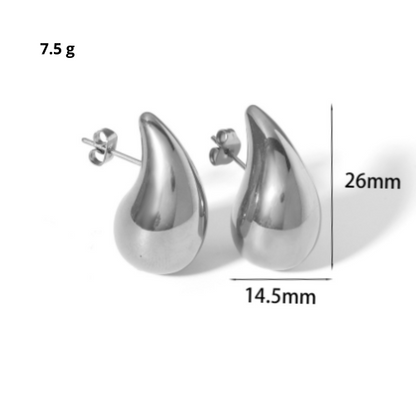 Pendientes Teardrop Bañados en Oro de 18k y Plata Esterlina 925